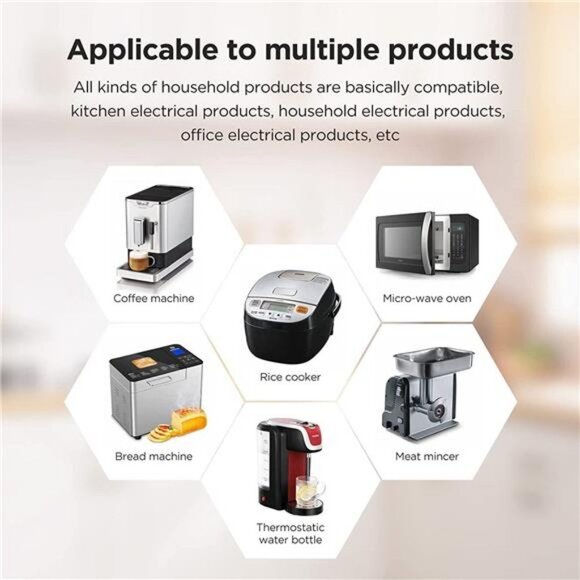 Cord Organizer for Kitchen Appliances Cord Organizer Winder Wrapper Holder 6Pcs - Picture 7 of 7